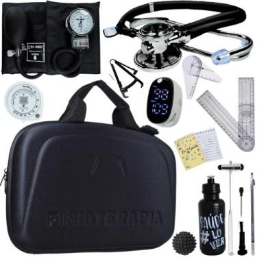 Imagem de Kit Fisioterapia Maleta Goniometro Martelo Buck Completo - Love Saude,