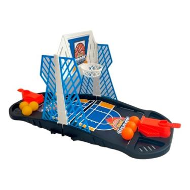 Imagem de Mini Jogo de Basquete, Quadra 2 em 1 com 16 Bolas, Plástico, 22x18x42cm, para Crianças Acima de 3 Anos