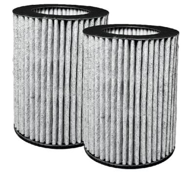 Imagem de Nispira 2 em 1 AM-1A HEPA com substituição de filtro de carbono ativado para o mini purificador de ar portátil Three Musketeers III M para mesa de carro, 2 pacotes