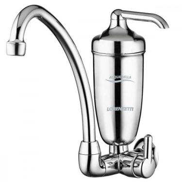 Imagem de Torneira Abs Bica Movel Com Filtro Parede Lorenzetti 1/4V Cromada Acqu