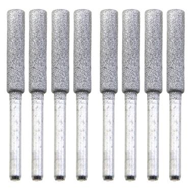 Imagem de LUORNG Conjunto de 8 peças de amolador de motosserra de diamante, pedras de amolar revestidas de titânio de 3/40.6 cm, rodas de moagem de diamante de alta dureza para afiador de motosserra elétrica