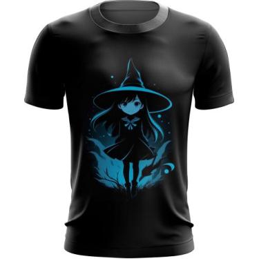 Imagem de Camiseta Dryfit Bruxa Halloween Azul Festa 8 - Kasubeck Store®, Baby L