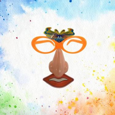 Imagem de Óculos divertido fantasia nariz pisca pisca - DreamInBox