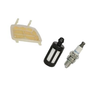 Imagem de Novo kit de filtro de ar e filtro de combustível e vela de ignição da Baoblaze serve para modelos Stihl MS171, MS171C, MS181, MS181C, MS211 e MS211C
