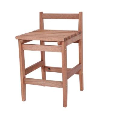 Imagem de Banqueta Baixa Bistrô Em Madeira Maciça