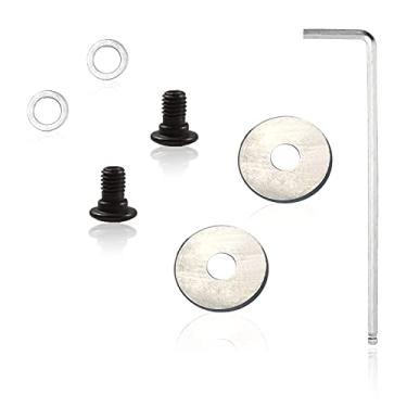 Imagem de LEONTOOL Roda de substituição para cortador de azulejo de mosaico, cortador de carboneto de tungstênio, acessórios para rodas, peças de roda de corte com arruelas, parafuso chave sextavada para pinças