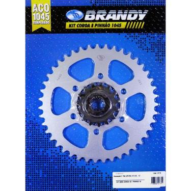 Imagem de Kit Relação Kawasaki Z 750 (ZR750 J11) 2004 Até 2012 Brandy - Sem Corr