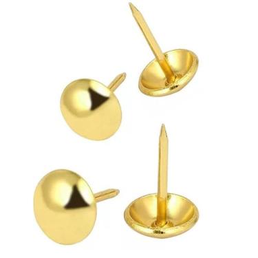 Imagem de Tachinha percevejo latonado dourado com 100 pecas 11x10mm - STARTOOLS