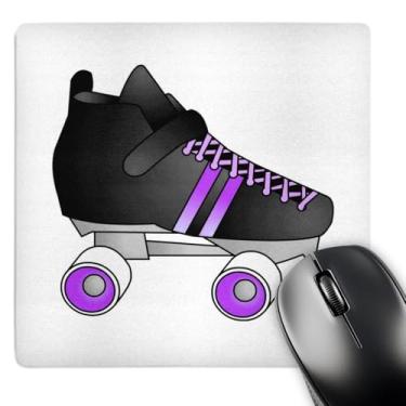 Imagem de 3dRose Mouse pad LLC 20,3 x 20,3 x 0,63 cm, skate de patins preto/roxo (mp_35465_1)