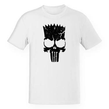 Imagem de Camiseta Unissex Bart Punisher Justiceiro Simbolo - Alearts, EG