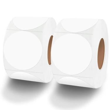 Imagem de Etiquetas Adesivas Térmicas Yeachlaing - 500 Etiquetas (2 Rolos) - Red