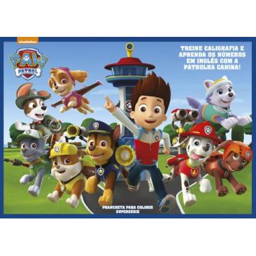 Imagem de Livro - Patrulha Canina Prancheta Para Colorir Supersérie
