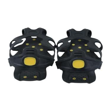 Imagem de Dynwave Grampos de gelo grampos anti -escalada grampões picada picos de chuteira picos para trekking jogging arreding escalada caminhada, L