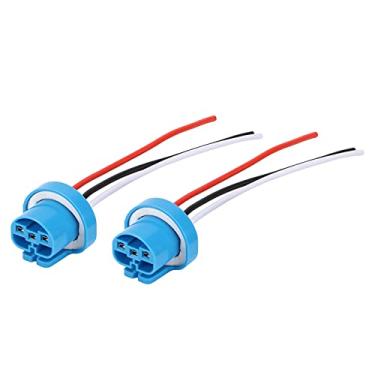 Imagem de Par 9007 Adaptador Feminino, Chicote de Soquete Farol Farol Luz de Nevoeiro Universal para 9004 HB1 HB5 Lâmpadas Usadas para 9007 Fêmea Fio 12V a 24V Calor Instalação Conveniente