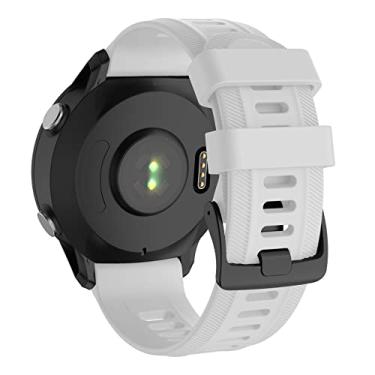 Imagem de ISABAKE Pulseira para Garmin Forerunner 955/Forerunner 945/Forerunner 935, compatível com Fenix 5/Fenix 5plus/Fenix 6/ Fenix 6 Pro/Approach S60, pulseiras de substituição de silicone macio de 22 mm, 20MM
