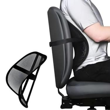 Imagem de Suporte Lombar Ergonômico para Cadeira Encosto Ortopédico de Apoio para Costas, Ideal para Escritório e Carro