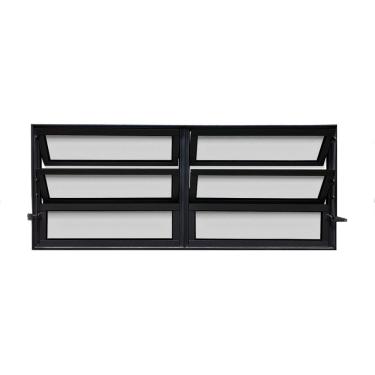 Imagem de Vitro Basculante 2 Seções Preto 60x150 Linha 25 Jade