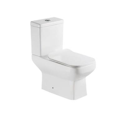 Imagem de Kit Vaso Sanitario C/ Caixa Acoplada Londres Branco + Assento Soft Clo