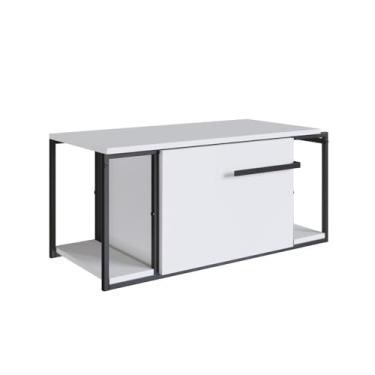 Imagem de GABINETE SUSPENSO PARA BANHEIRO 80CM P1019 BRANCO SEM CUBA