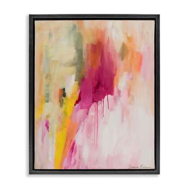 Imagem de Stupell Industries Arte de parede Easy Like Sunday Morning Black Framed Floater Canvas por Amira Rahim, 21 x 17