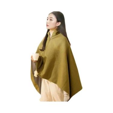 Imagem de Cobertor De Escritório Aquecível E Vestível Com USB, 3 Níveis De Ajust