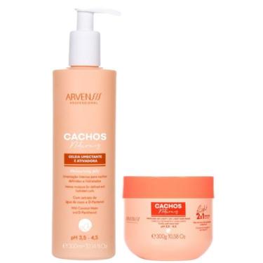 Imagem de Kit Arvensis Cachos Naturais Geleia Umectante e Máscara 2x1 Light 300g