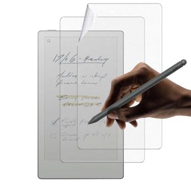Imagem de YAJOJO Pacote com 2 protetores de tela fosco para reMarkable Paper Pro Move, protetor de tela fosco de cobertura total de PET premium antirreflexo para tablet reMarkable Paper Pro Move de 7,3