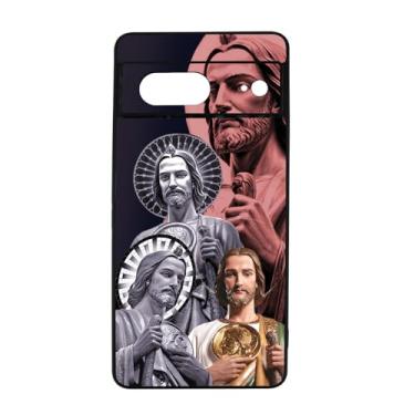 Imagem de qizjio San Judas Capa protetora à prova de choque Mexico Guadalupe capa de telefone para Google Pixel 7