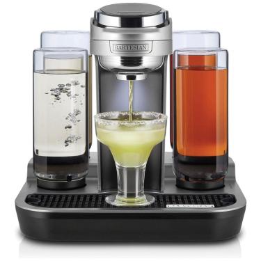 Imagem de Máquina de Coquetel Profissional, 5 Garrafas de Vidro Premium, Bartesian 55306, Cinza