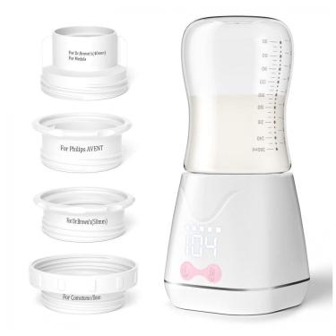 Imagem de Aquecedor de Mamadeira Rápido Portátil com 4 Adaptadores, w maxa, Branco