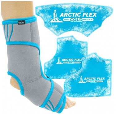 Imagem de Tornozeleira de Compressão Ajustável para Terapia Fria ou Quente, Tam Adulto