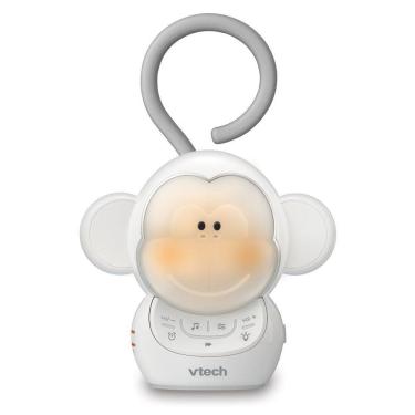 Imagem de Máquina de Som Ruído para Bebês Recém Nascidos com Luzes, Macaco, VTECH BC8211, Branco