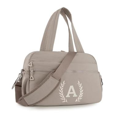 Imagem de Bolsa de ginástica feminina – Bolsa esportiva bordada personalizada para homens – Bolsa esportiva personalizada para viagem e treino com manga de bagagem – Presente atencioso para mãe, menina, filha