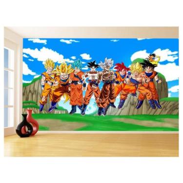 Imagem de Papel De Parede Dragon Ball Goku Vegeta Anime 3,5M Dbz470 - Você Decor
