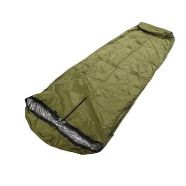 Imagem de Jiawu Saco de Dormir Múmia, Saco de Dormir Leve e Compacto de Nylon Com Tecnologia Reflexiva de Calor Em Favo de Mel e Apito de Emergência, para Acampamento, Caminhada