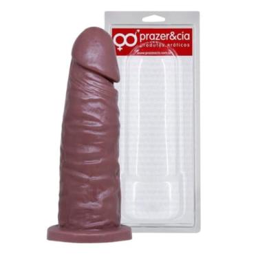 Imagem de Prótese Realística Aromatizada 14,8 X 4 Cm Pênis Penetrável Dildo Penetrável G6CSVCH (CHOCOLATE)
