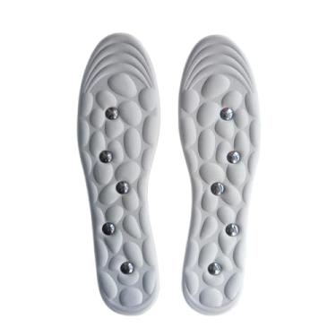 Imagem de Aiuapaed Palmilhas Magnéticas Para Massagem Nos Pés Homens E Mulheres - 10 Ímãs Fortalecedores, Palmilha Reflexológica Alívio De Dores Estresse, Tamanho 36-45