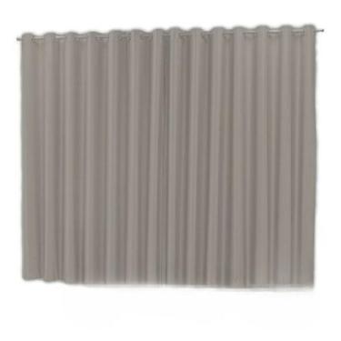 Imagem de Cortina oxford tecido 2,80x2,80 Para Trilho Suíço - Ludatex, Cinza