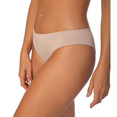Imagem de Calcinha Feminina Biquini S/ Costura Original Lupo 40400, GG, Natural