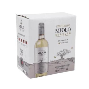 Imagem de Vinho Miolo Seleção Branco Seco Chardonnay Viognier Bag In Box 3l
