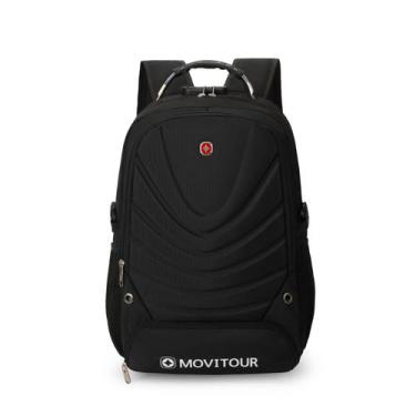 Imagem de Mochila Unissex Notebook com Cadeado, Entrada para USB/ Fone de ouvido