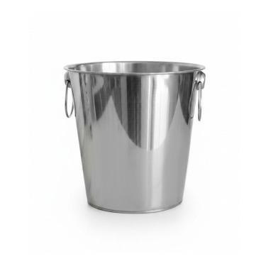 Imagem de Balde de Gelo Balde de Gelo Liso Mantém Bebidas Geladas por Mais Tempo Aço Inox Prata Imperial Home 2L