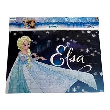 Imagem de Quebra Cabeça Infantil Puzzle Elsa Frozen 63 Peças