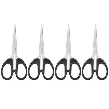 Imagem de Tesoura de 4 Peças, Tesoura de Corte de Alta Dureza, Bem Processada Sem Rebarbas, Lâminas Mais Afiadas, Ferramenta de Corte Manual para Bordado, álbum de Recortes e Artesanato