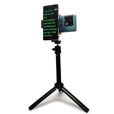 Imagem de Teleprompter para iPhone e Android, suporte de telefone duplo para gravação de vídeo, kit de teleprompter Neewer, o design dobrável permite fácil armazenamento e transporte, versão de mesa de 50 cm