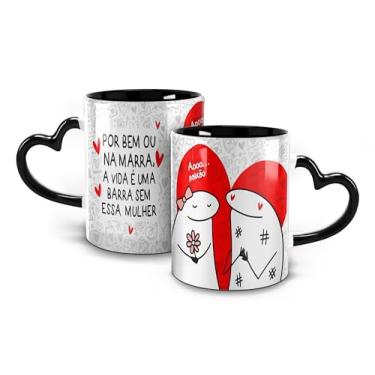 Imagem de Genérico, Caneca Ala Cora‹o Preta - Meme Flork A vida Ž uma barra com ou sem ela