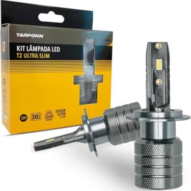 Imagem de Ultra Led Mini T2 Slim 6000K 6000 Lumens 60W H7 Tarponn 12V