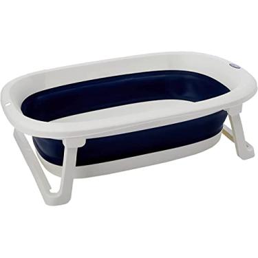 Imagem de Baby Pil Banheira Dobrável Pequena Azul Marinho 20X77X47Cm