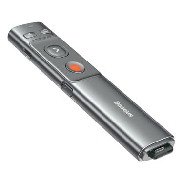 Imagem de Apresentador Baseus Passador Slide Power Point com laser 100m Multimídia Aula Palestra Congresso Simpósio (Orange Dot)