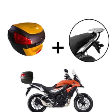 Imagem de Baú Bauleto 29 Litros  + Suporte baú Superior CB 500x 2013+ - AWA, Dou